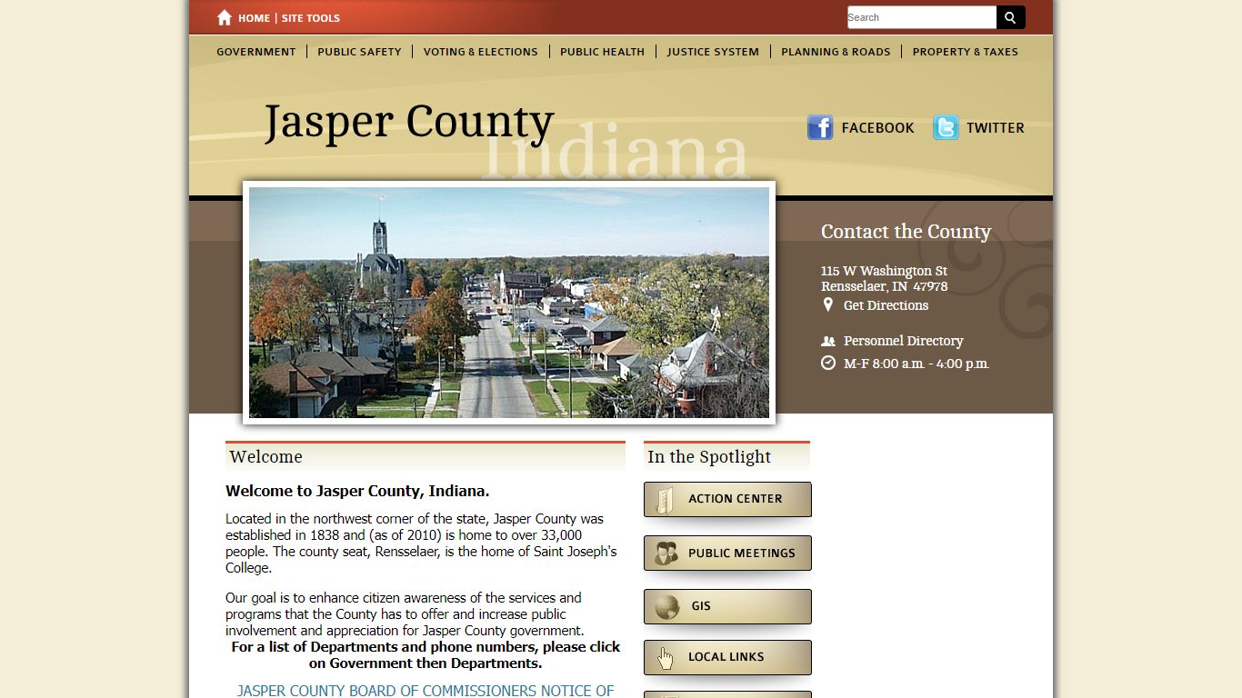 Find Case Information / Jasper County, Indiana